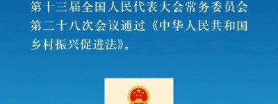 一图读懂《中华人民共和国乡村振兴促进法》（附全文）